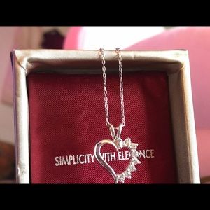 Beautiful heart CZ necklace-just in time for Vday!